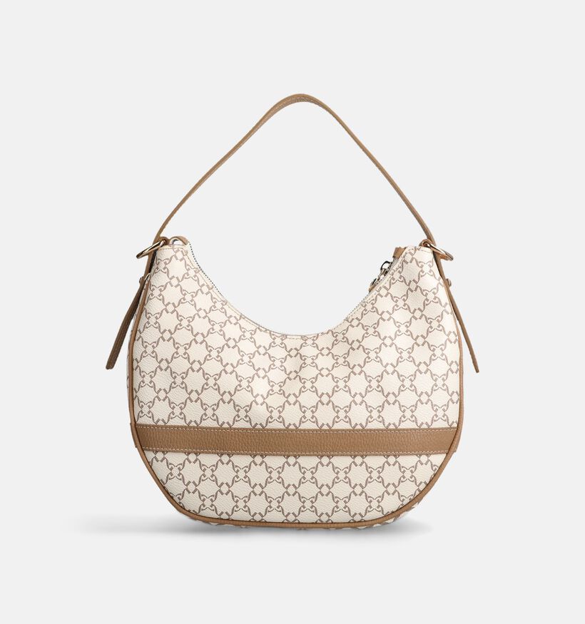 NeroGiardini Lichtbeige/Cognac Schoudertas voor dames (370620)