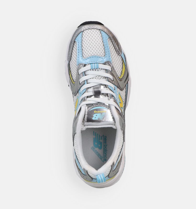 New Balance 530 Baskets basses en Argent pour gar&ccedil;ons (366206) - pour semelles orthop&eacute;diques