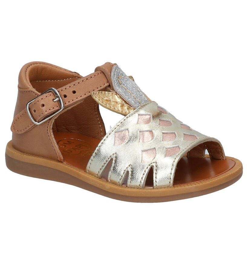 Pom d'Api Poppy Ananas Multikleur Sandalen in leer (268791)