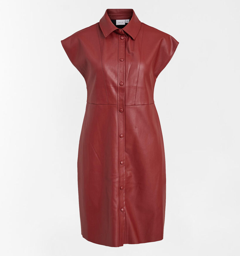 Vila Odine Robe chemise en Bordeaux pour femmes (317884)