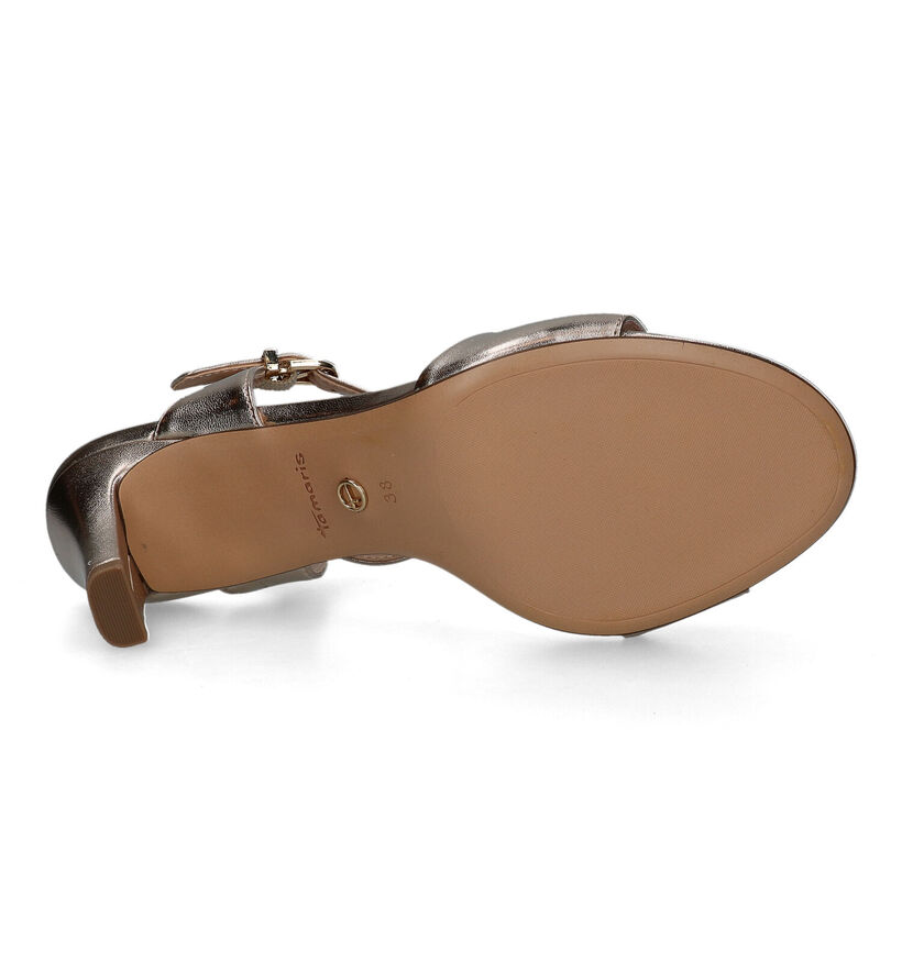 Tamaris Gouden Sandalen met hak in kunstleer (334260)