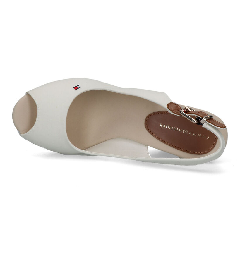 Tommy Hilfiger Iconic Sandales avec talon compensé en Blanc pour femmes (320984)