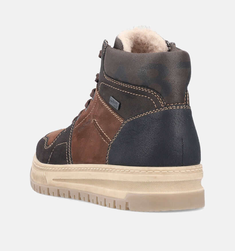 Rieker Chaussures hautes en Brun foncé pour hommes (352869)