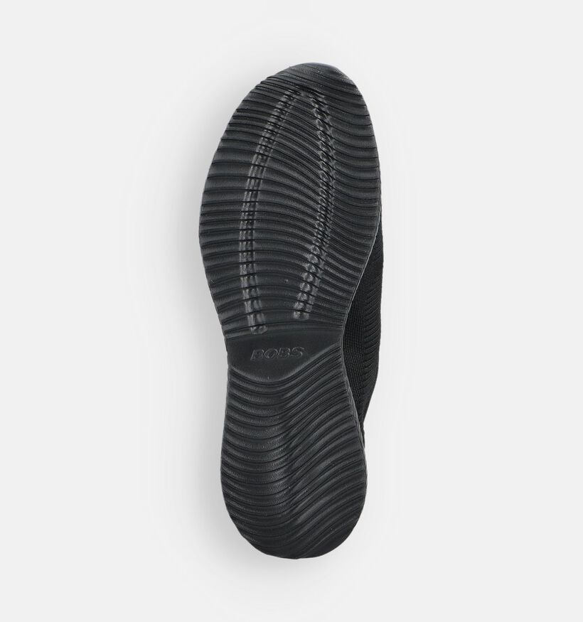 Skechers Bobs Squad Tough Talk Baskets en Noir pour femmes (361047) - pour semelles orthopédiques