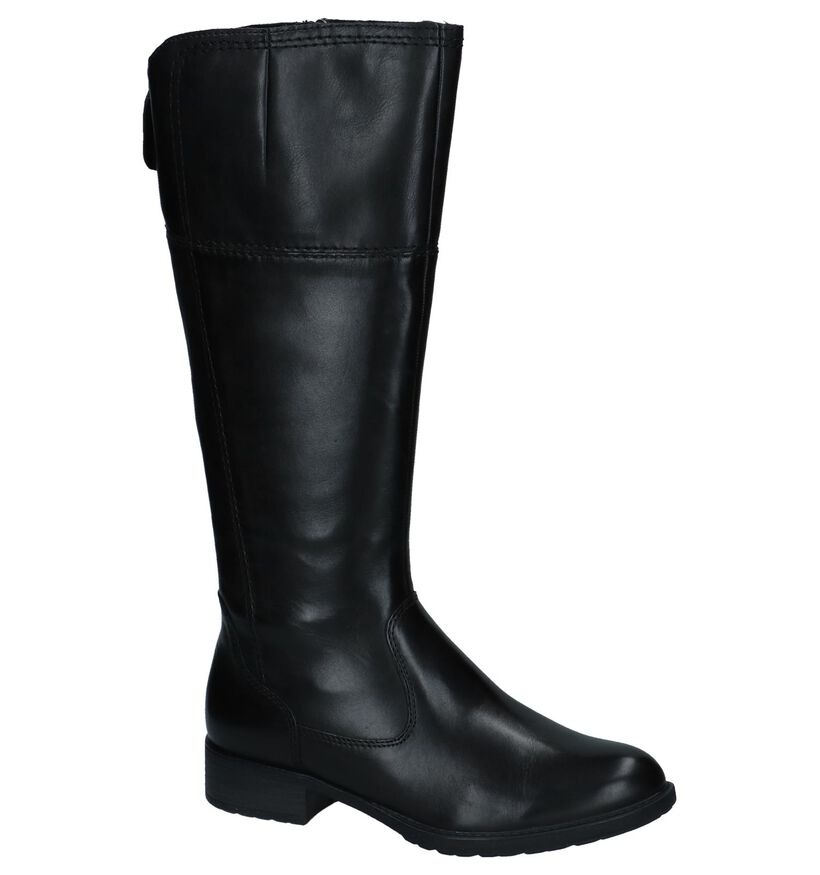 Tamaris Bottes hautes en Noir en cuir (226789)