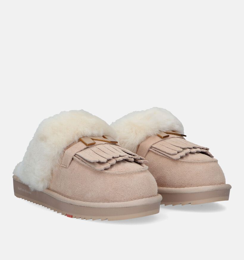 Beige loafers met kwastjes en dikke zolen voor dames • Mijn mocassin Beige loafers met kwastjes en dikke zolen voor dames • Mijn mocassin
