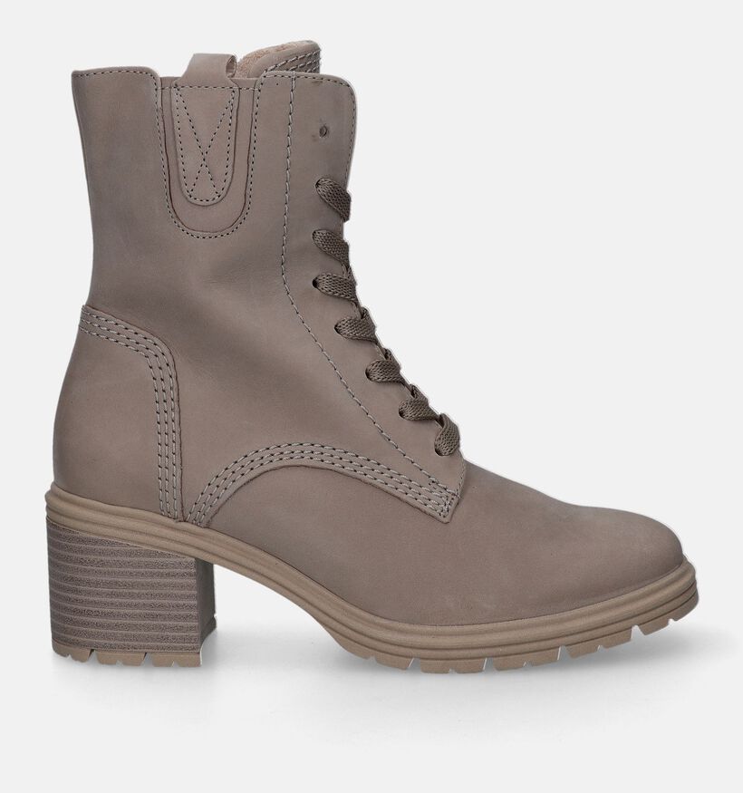 Comfort Bottines à lacets en Beige pour femmes (331207) - pour semelles orthopédiques