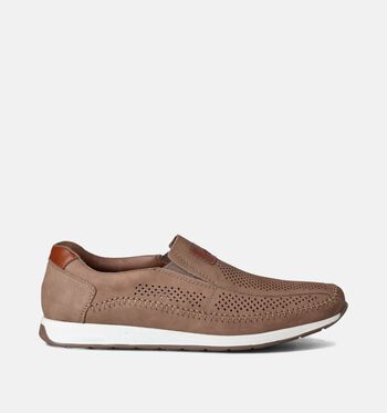 Chaussures à enfiler marron