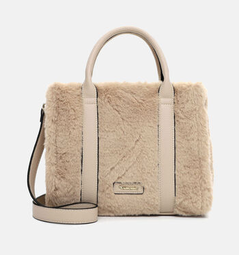 Tamaris Shoppers Zwart/Beige
