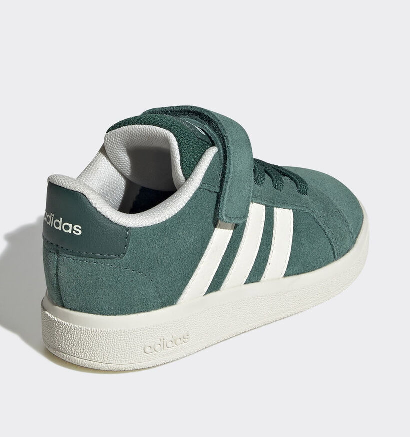 adidas Grand Court 00s Groene Sneakers met Witte Strepen voor jongens, meisjes (359656) - geschikt voor steunzolen