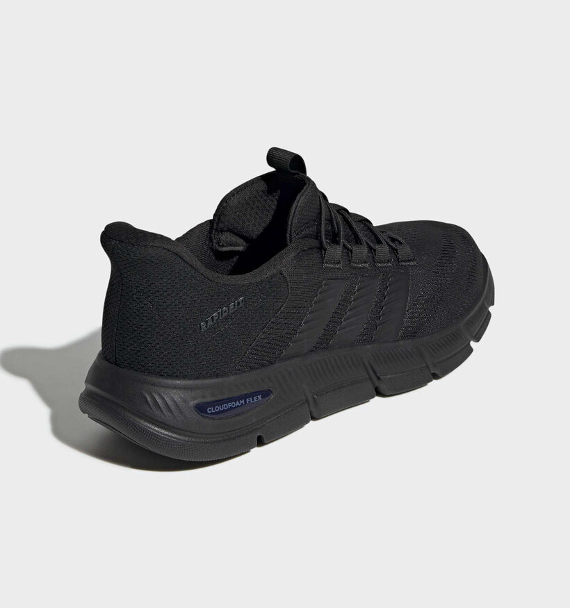 adidas Cloudfoam Flex Slip-on Baskets basses en Noir pour hommes (372570) - pour semelles orthop&eacute;diques