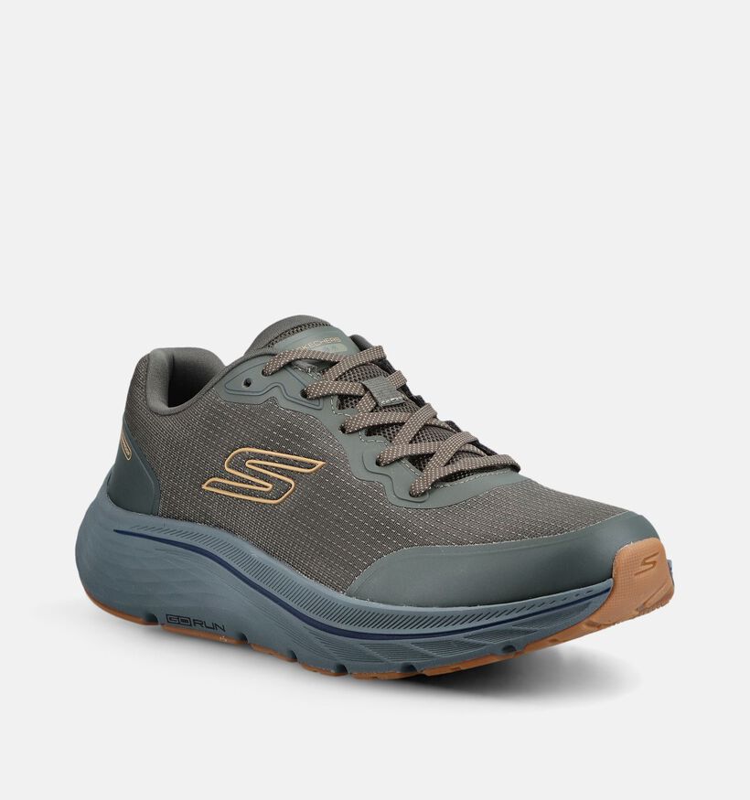 Skechers Go Run Consistens 3 Baskets basses en Vert kaki pour hommes (378017)