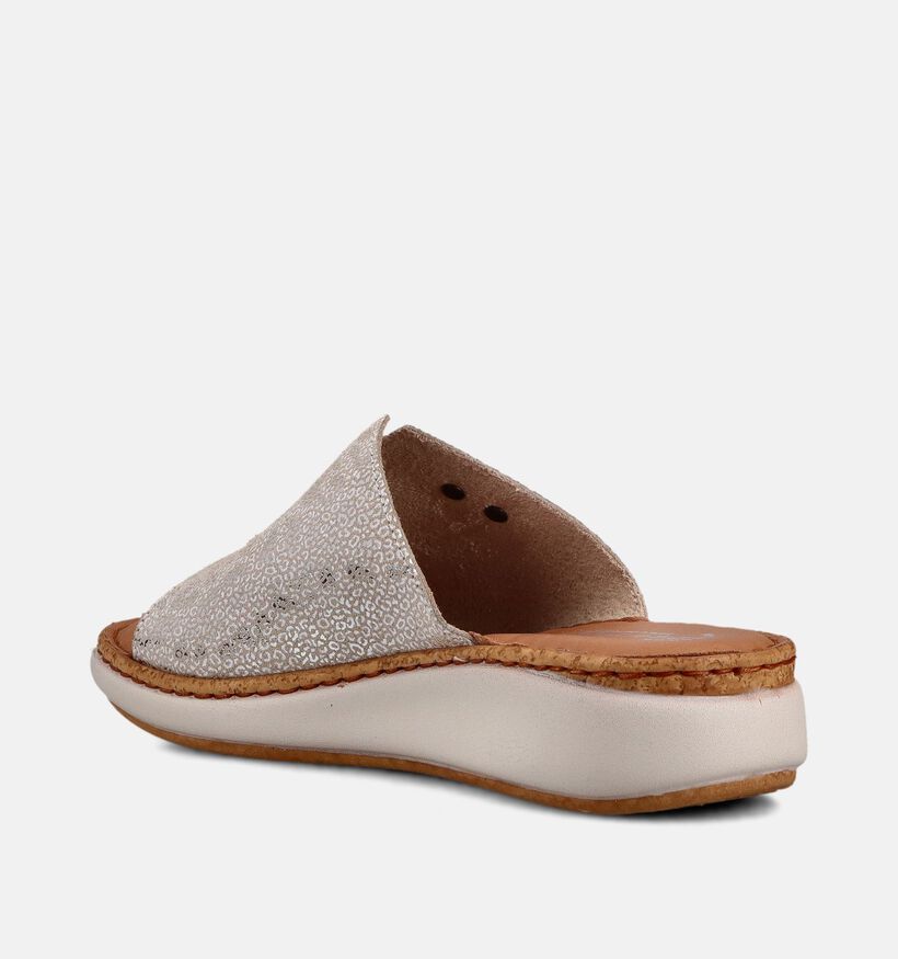 Fly Flot Nu-pieds en Beige/Or pour femmes (373526)