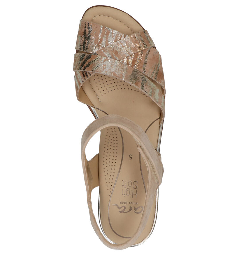 Ara Lugano Sandales en Beige en nubuck (272503)