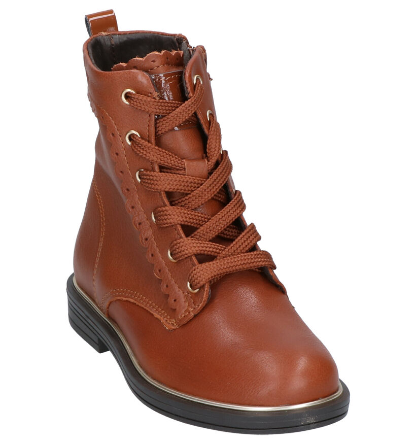 Little David Tigan Bottines en Cognac en cuir (261164)