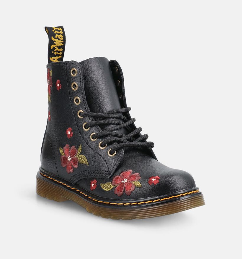 Dr. Martens 1460 Boots &agrave; lacets en Noir pour filles (376019)