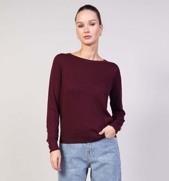 Vila Pulls Noir/Bordeaux