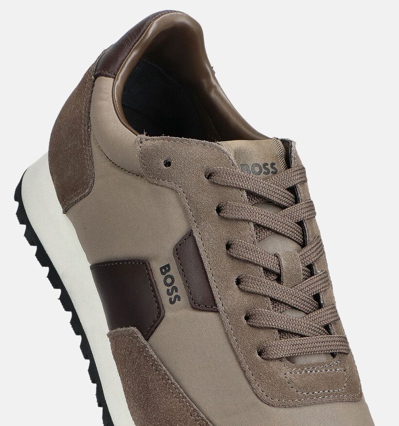 BOSS Bruine Veterschoenen voor heren (359093) - geschikt voor steunzolen