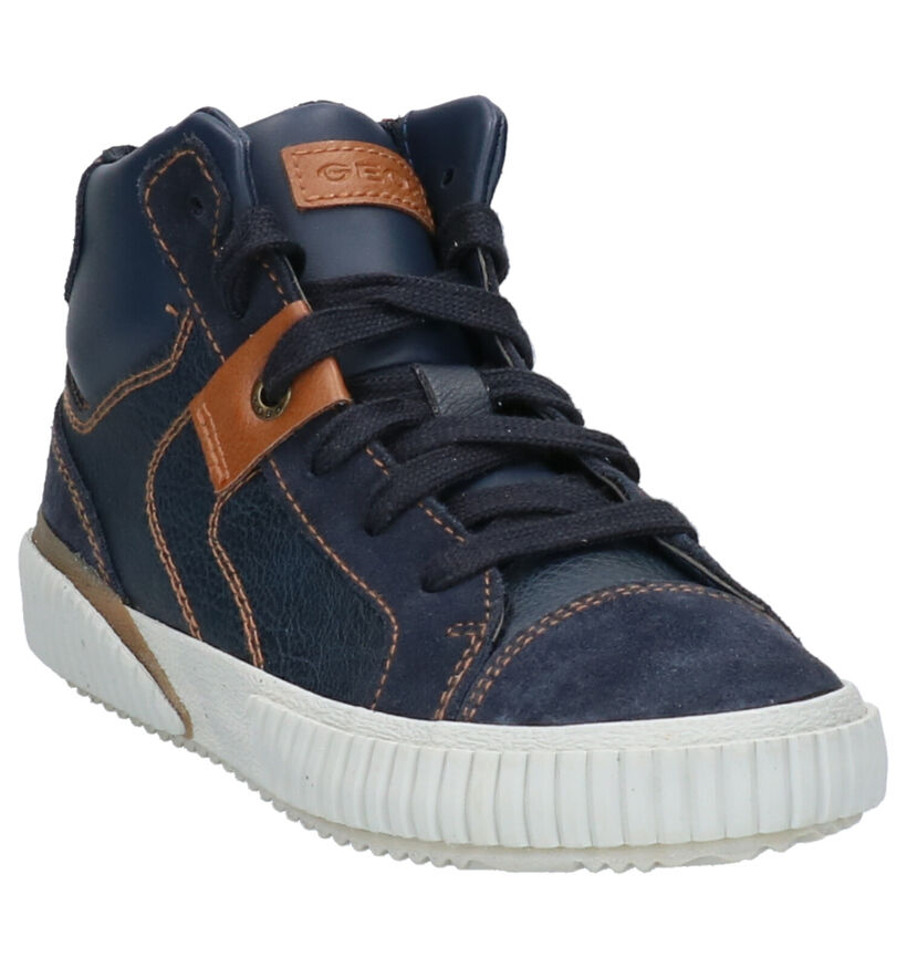 Geox Blauwe Hoge Schoenen in leer (262404)