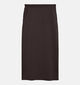 Vero Moda Hali Jupe mi-longue en Brun fonc&eacute; pour femmes (377617)
