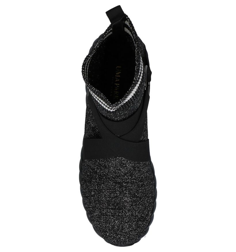 Uma Parker Slip-ons en Argent en textile (230533)
