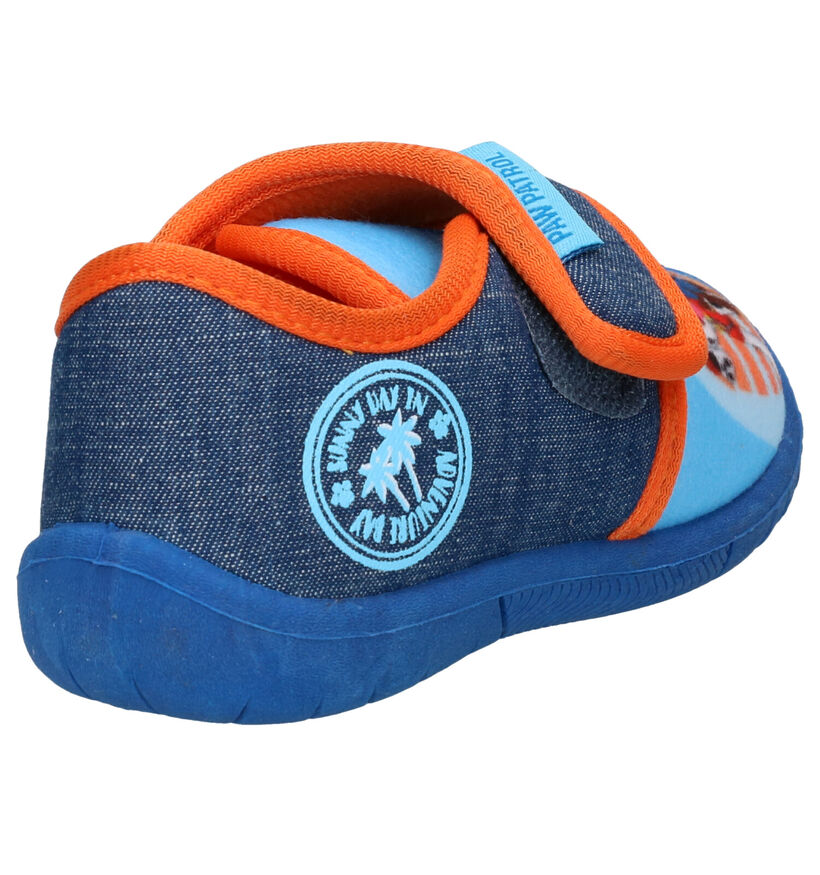 Paw Patrol Pantoufles fermées en Bleu foncé en textile (288518)