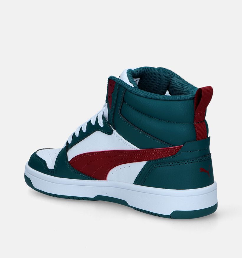 Puma Rebound v6 Baskets en Vert pour filles, garçons (342855)