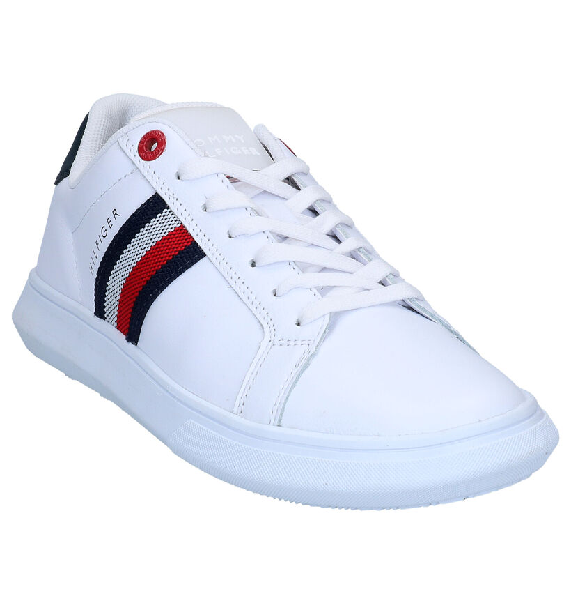 Tommy Hilfiger Essentiel Chaussures &agrave; lacets en Bleu en cuir (285318)