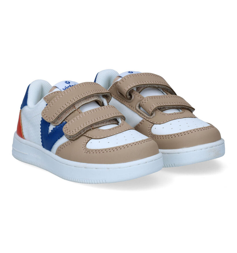 Victoria Wit/Beige Sneakers voor jongens (305875)