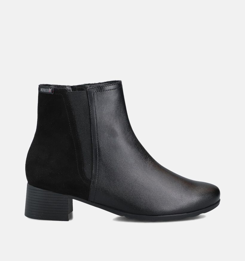 Mephisto Gennifer Zwarte Enkellaarzen voor dames (362821) - geschikt voor steunzolen