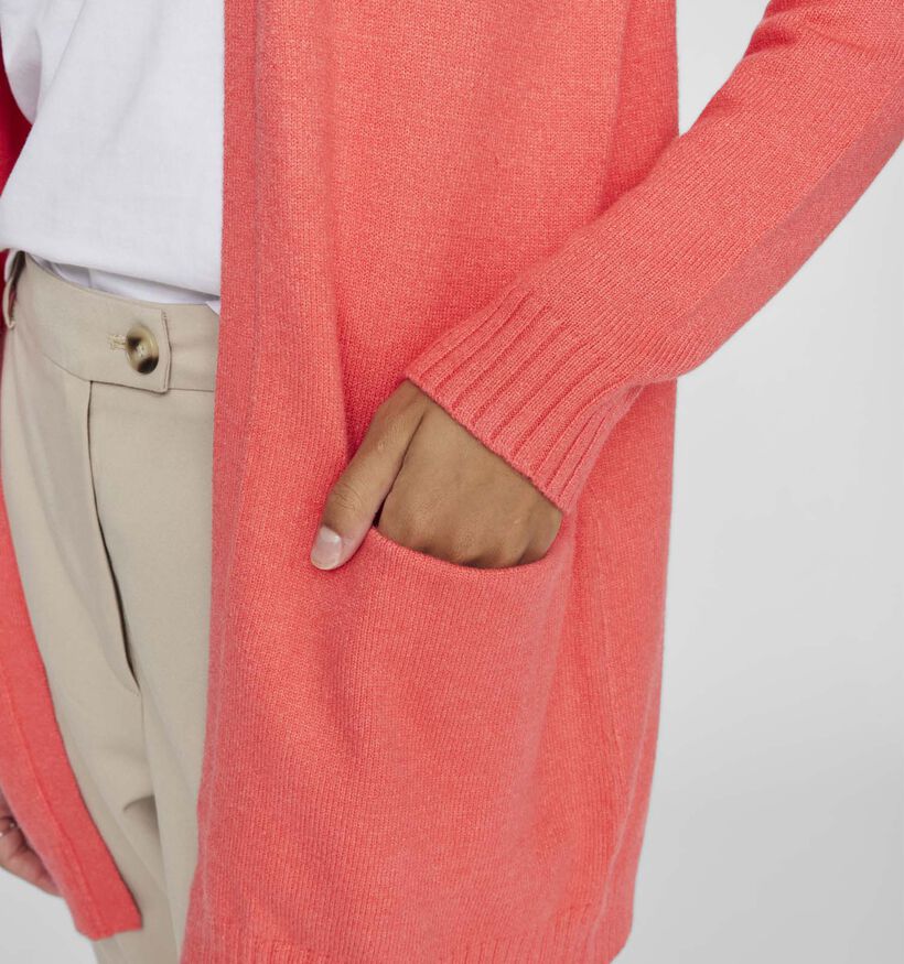 Vila Ril Cardigan tricoté en Orange pour femmes (351768)