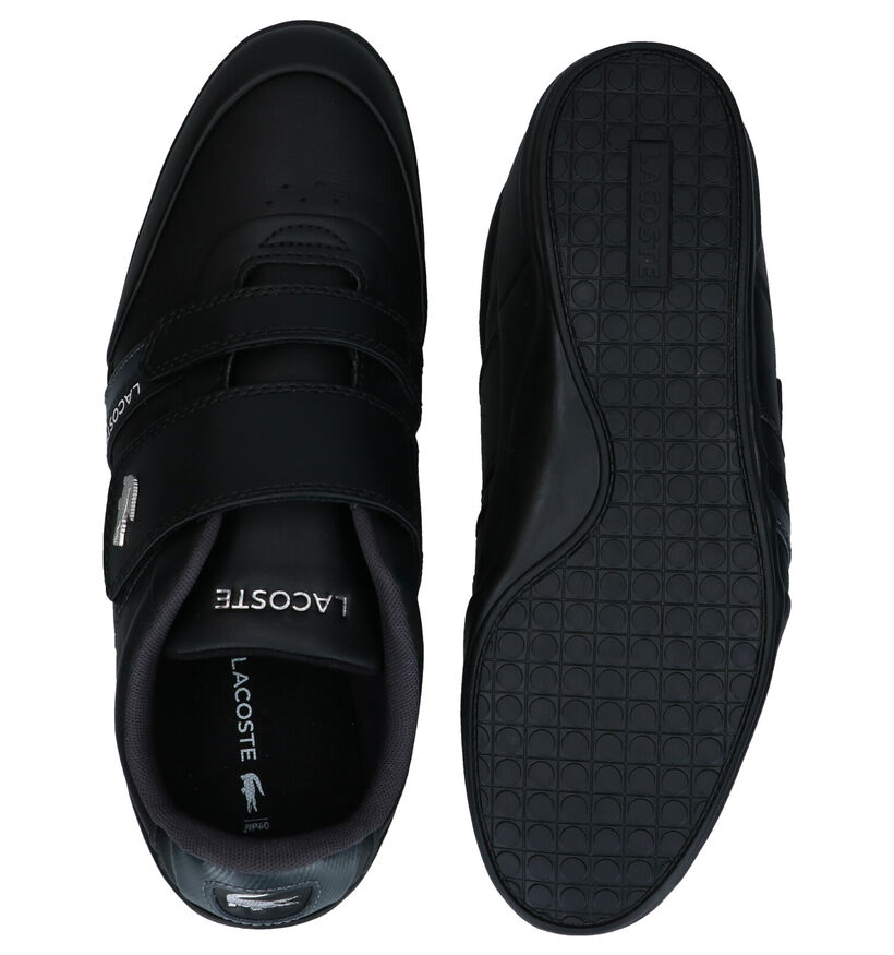 Lacoste Misano Strap Chaussures à velcro en Noir en cuir (286854)