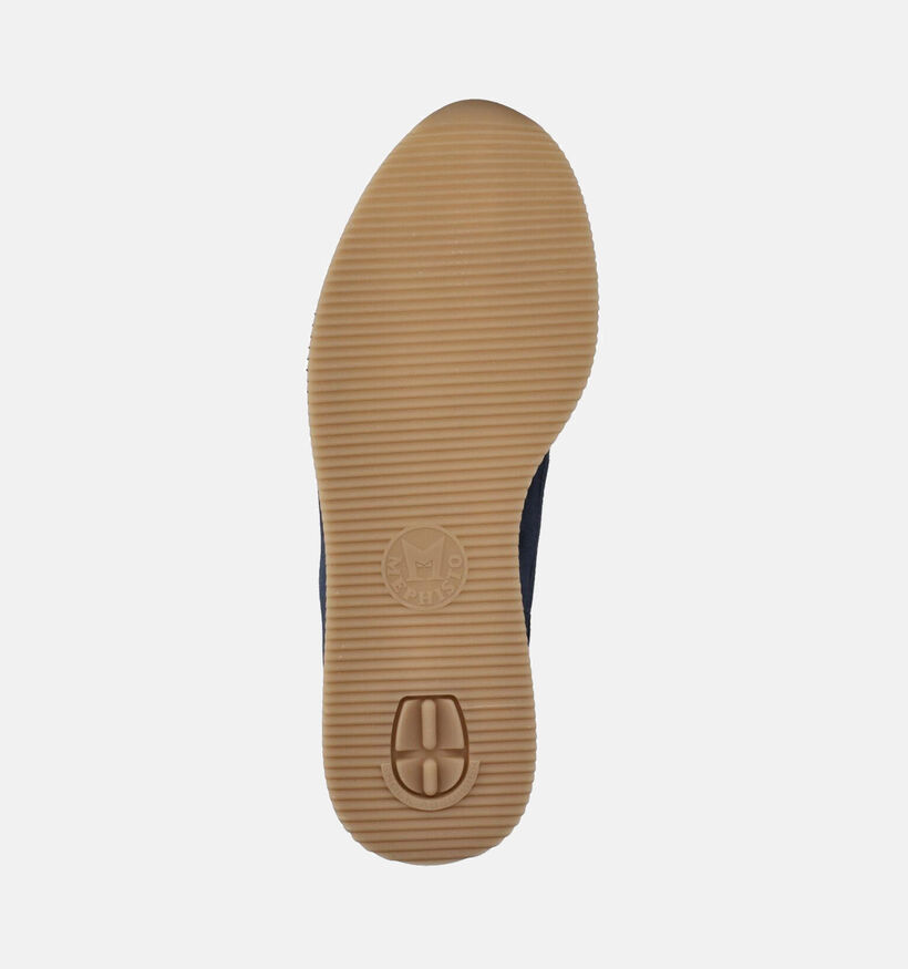 Mephisto Leenie Donkerblauwe Rits-Veterschoenen voor dames (369963) - geschikt voor steunzolen