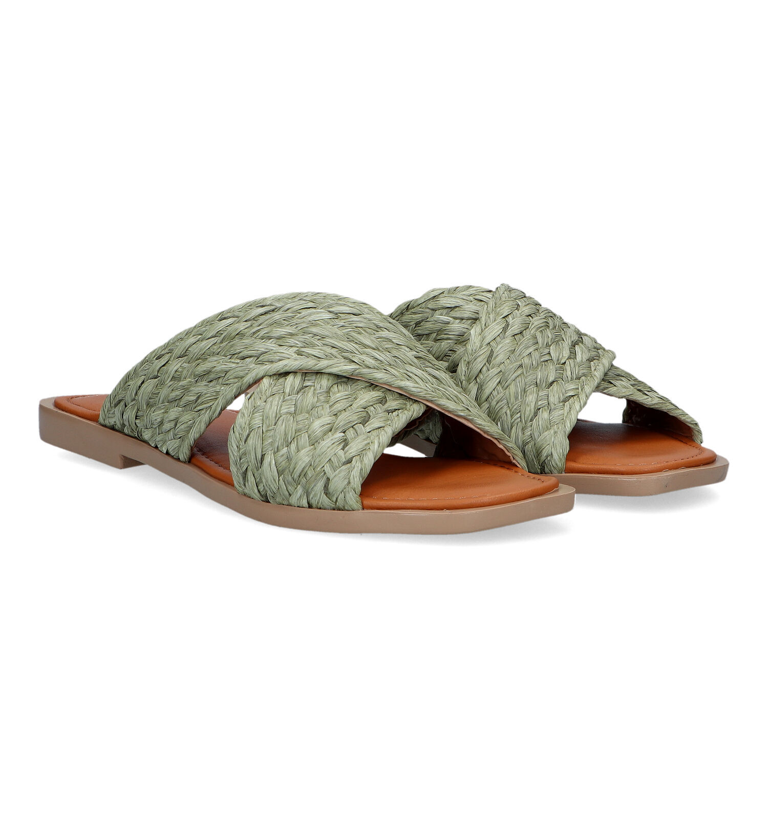 Groene slippers dames clearance