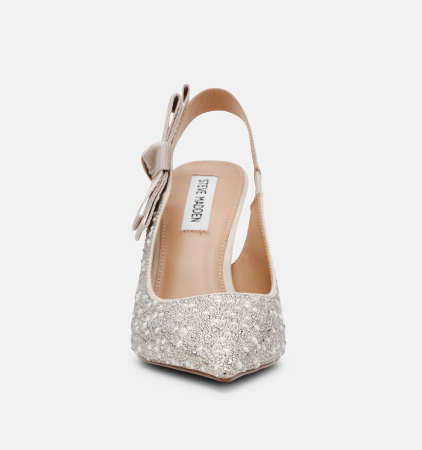 Steve Madden Brylie Pearl Zilveren Slingback Pumps voor dames (379916)