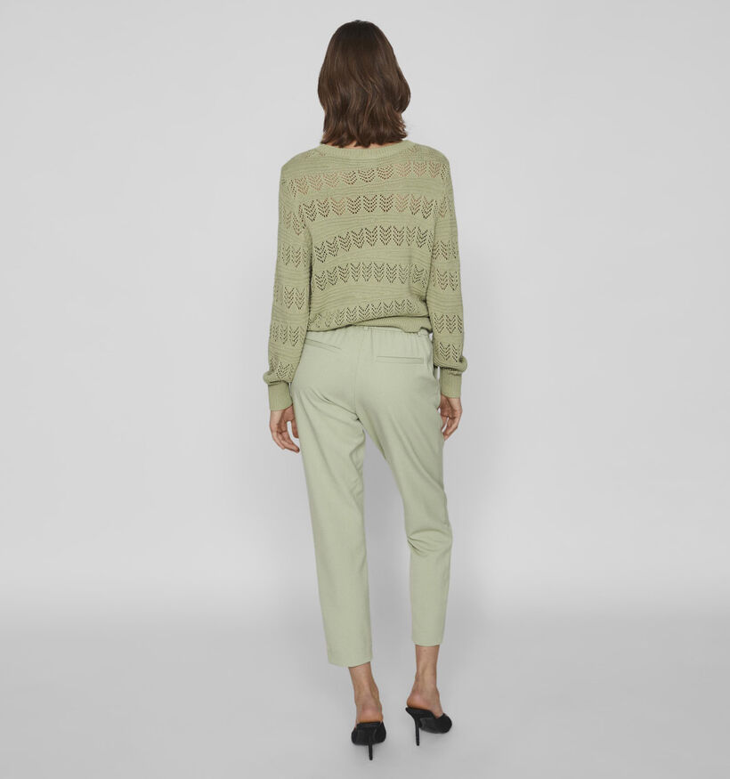 Vila Varone HW Slim Groene Broek voor dames (335459)