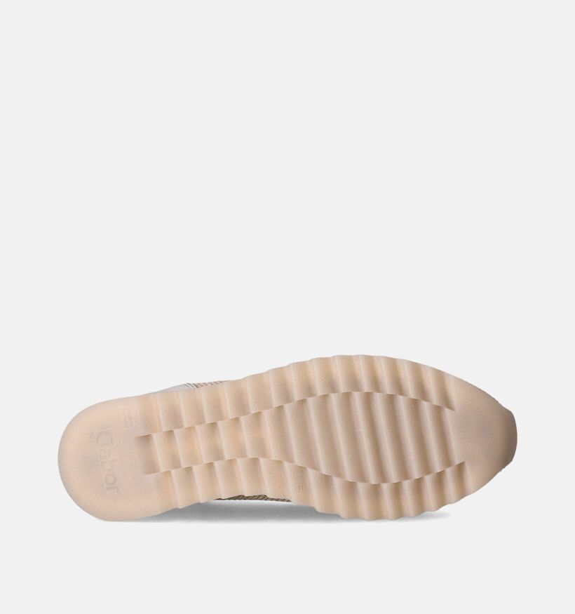 Gabor Best Fitting Mocassins en Beige pour femmes (352064) - pour semelles orthopédiques
