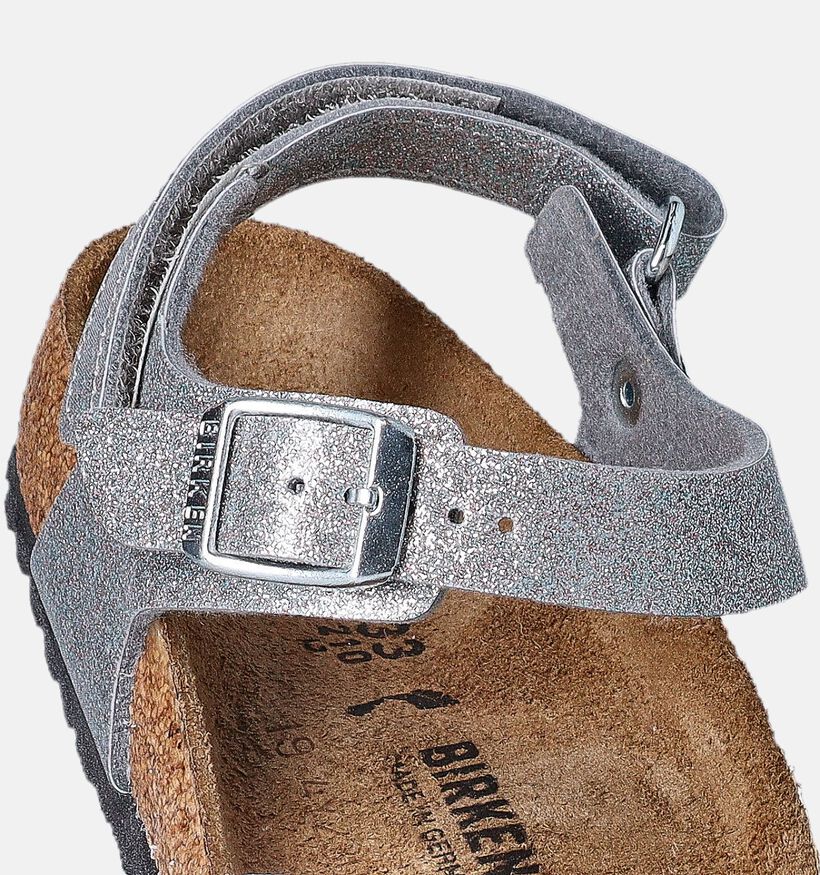Birkenstock Rio Sandales en Argent pour filles (352393)