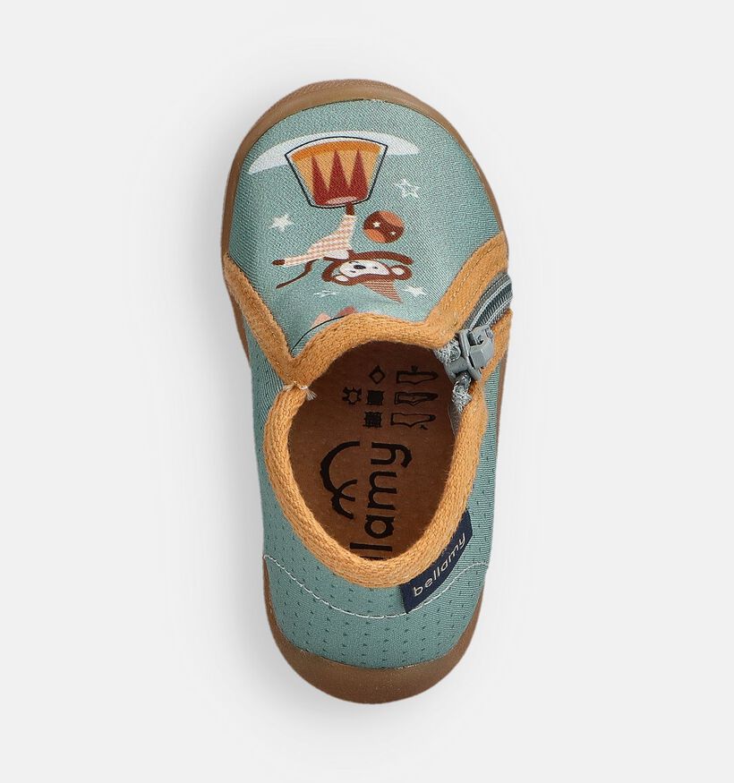 Bellamy Paulin Circus Pantoufles en Vert pour filles, garçons (364953)
