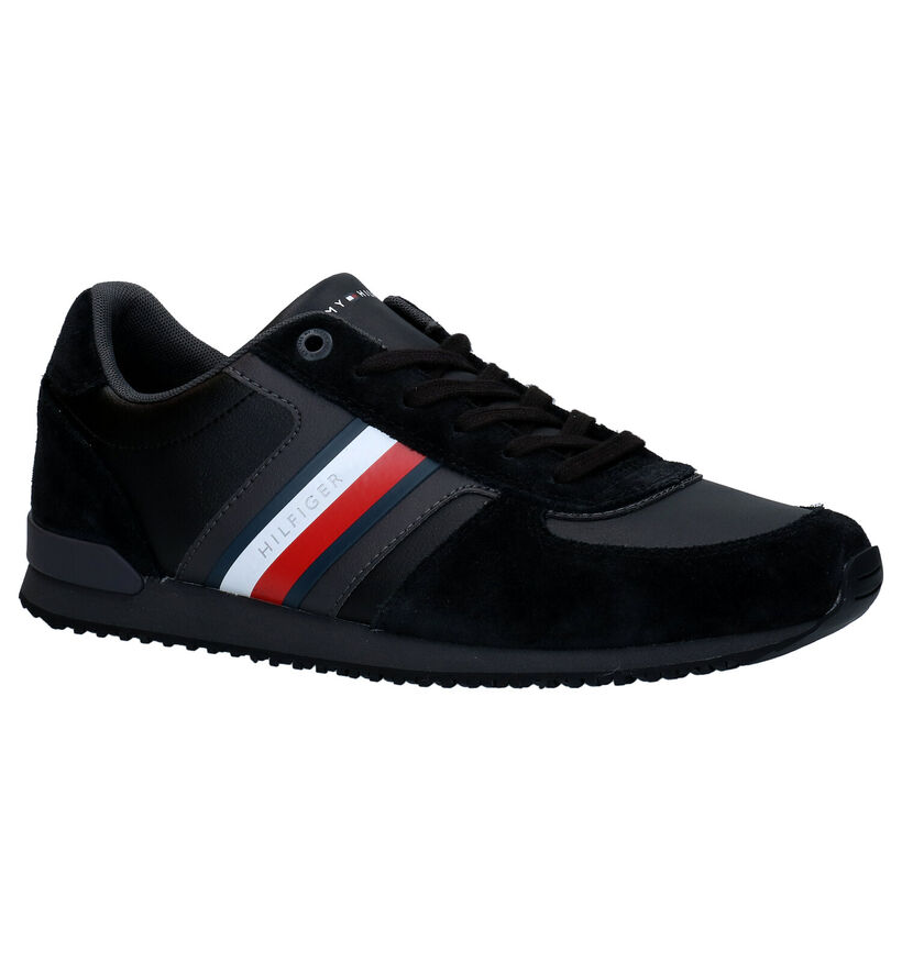 Tommy Hilfiger Iconic Blauwe Veterschoenen in daim (279957)