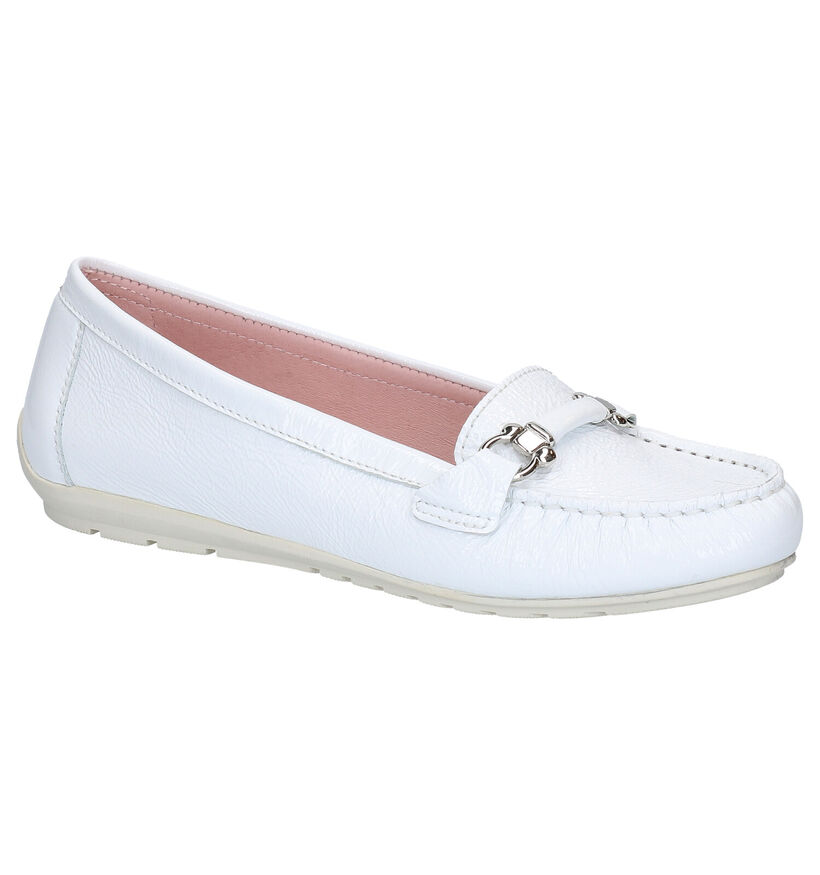 River Woods Ava Mocassins en Blanc en verni (271176)