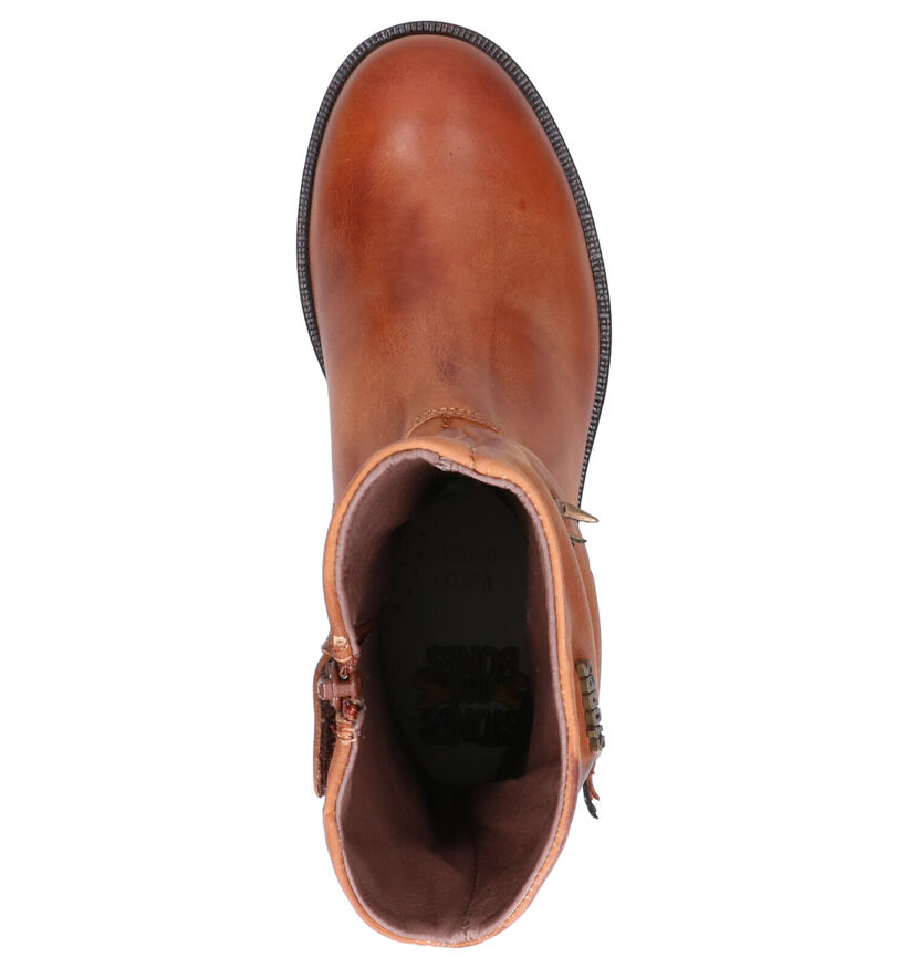 STONES and BONES Selva Bottes basses en Cognac en cuir (255539)