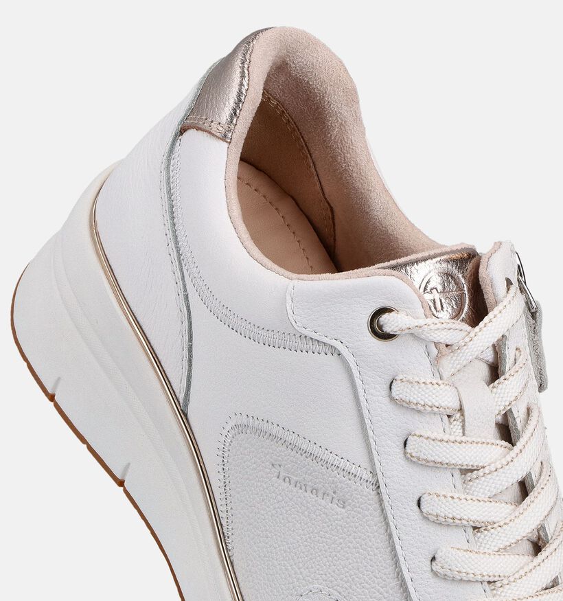 Tamaris Witte/Rose Golden Sneakers voor dames (367657) - geschikt voor steunzolen