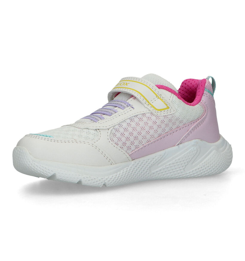 Geox Sprintye Baskets en Blanc pour filles (326616) - pour semelles orthopédiques