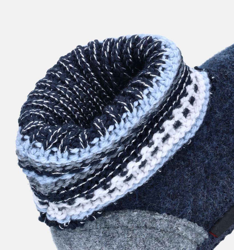 Giesswein Kiel Blauwe Hoge pantoffels voor dames (349152)