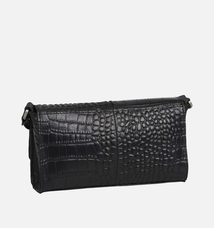 Burkely Colbie Zwarte Croco Handtas voor dames (362989)