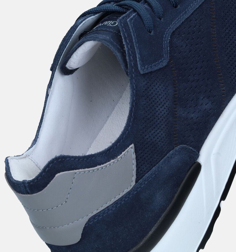 NeroGiardini Blauwe Veterschoenen voor heren (341720) - geschikt voor steunzolen