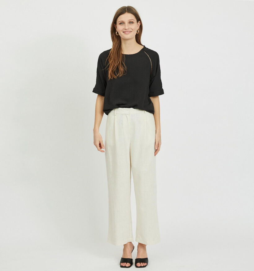 Vila Amsha Wide Pantalon en Beige (301036)