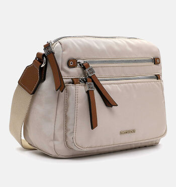 Emily & Noah Crossbody tassen Zwart/Beige/Groen