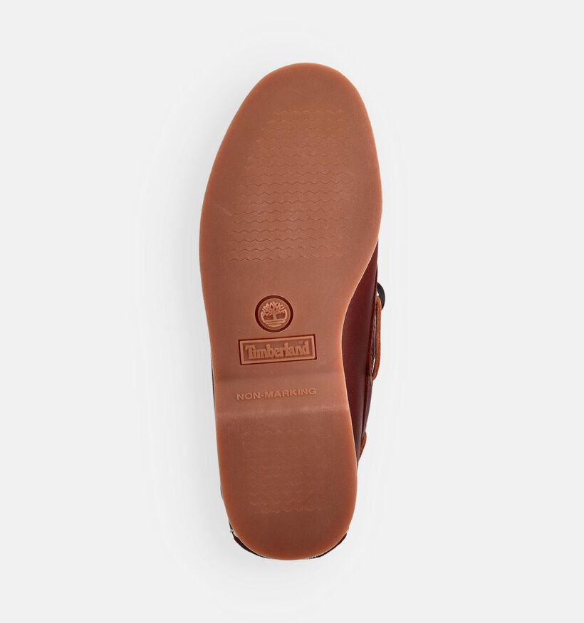 Timberland Classic Chaussures bateau en Brun fonc&eacute; pour hommes (369219)